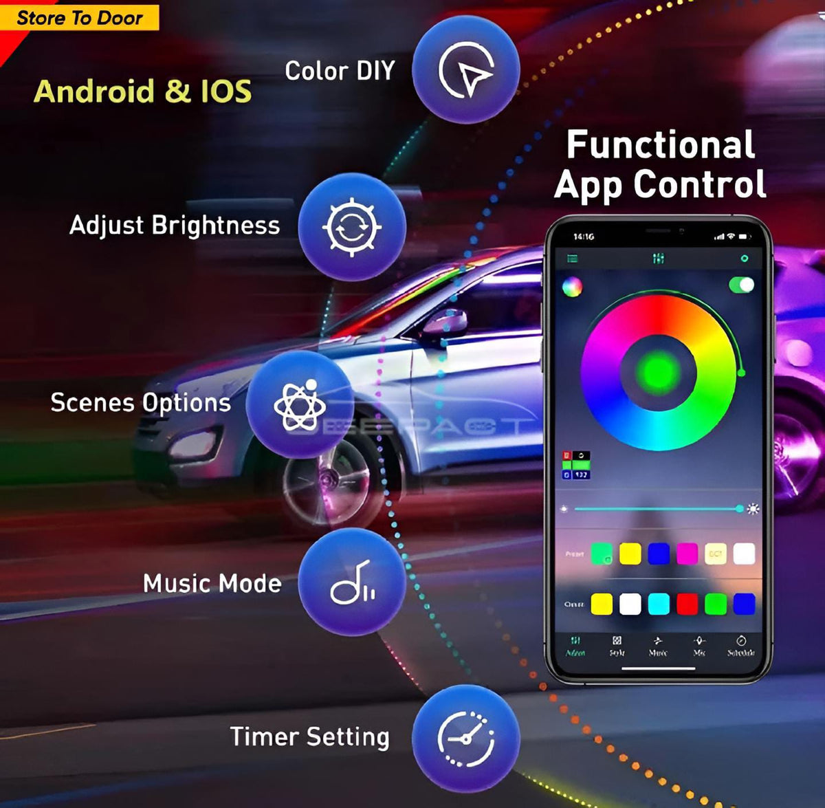G63 RGB Bluetooth Speaker | 4-in-1 Desk Lamp & Wireless Charger