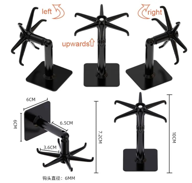 360° Rotating Spoon Holder Stand | Punch-Free Kitchen Rack