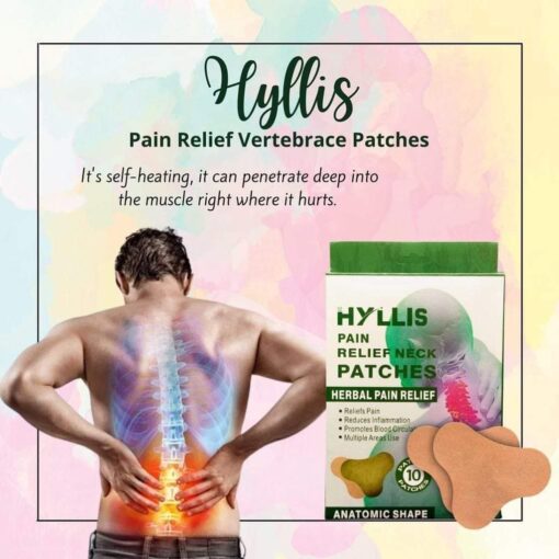 HYLLIS Neck Pain Relief Patches 10 Pcs | Neck & Back Comfort