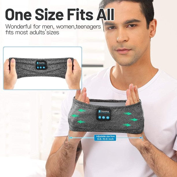 2-in-1 Bluetooth Headband with Eye Mask | Wireless Headphones