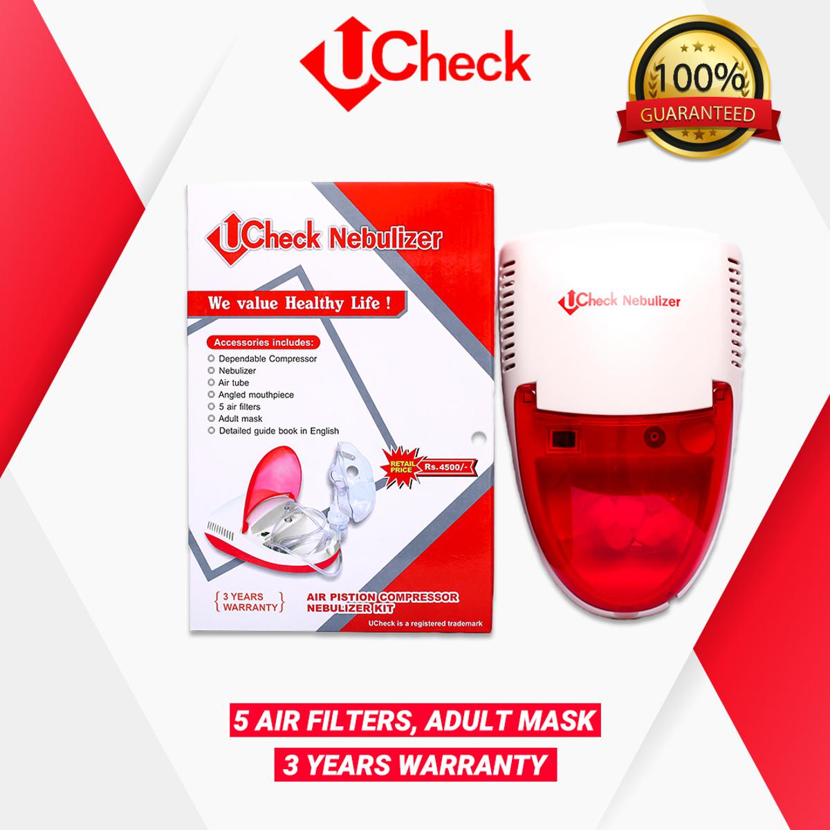 U Check Nebulizer Machine | Compact Inhaler with Mask & Accessories