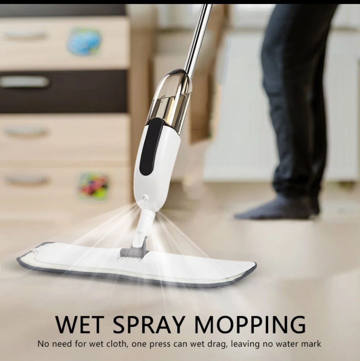 Magic Spray Flat Mop | Effortless Floor Cleaning