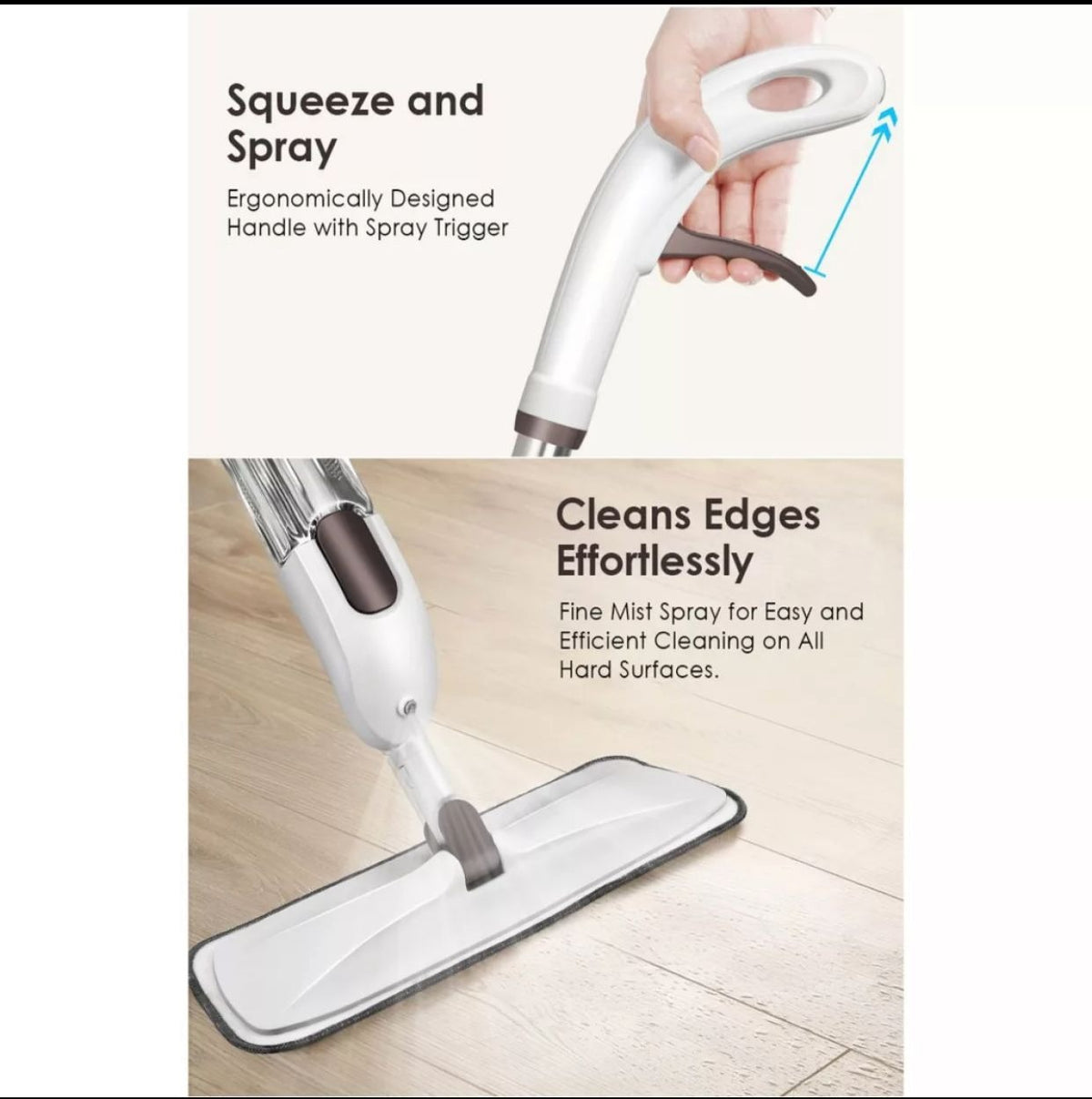 Magic Spray Flat Mop | Effortless Floor Cleaning