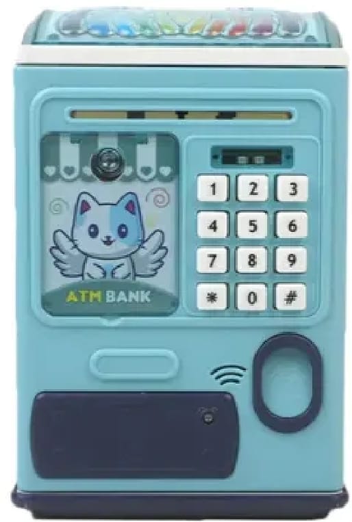Creative ATM Money Box for Kids | Password & Fingerprint Savings Bank