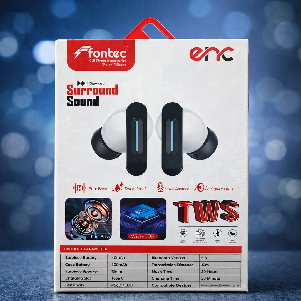 Fontec Winner TWS Earbuds | Bluetooth 5.3 Gaming Earbuds
