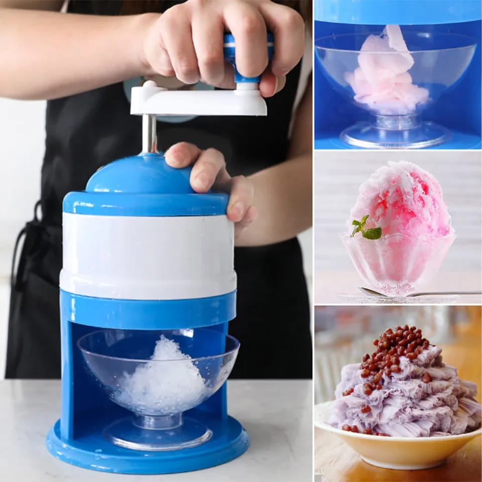Manual Ice Shaver Maker | Gola Ganda Ice Crusher for Home & Summer