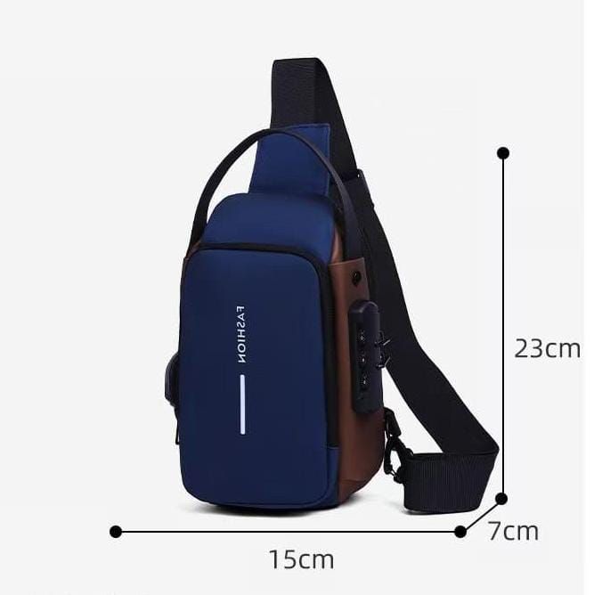 Anti-Theft Cross Body Bag with Password Lock | Travel Bag