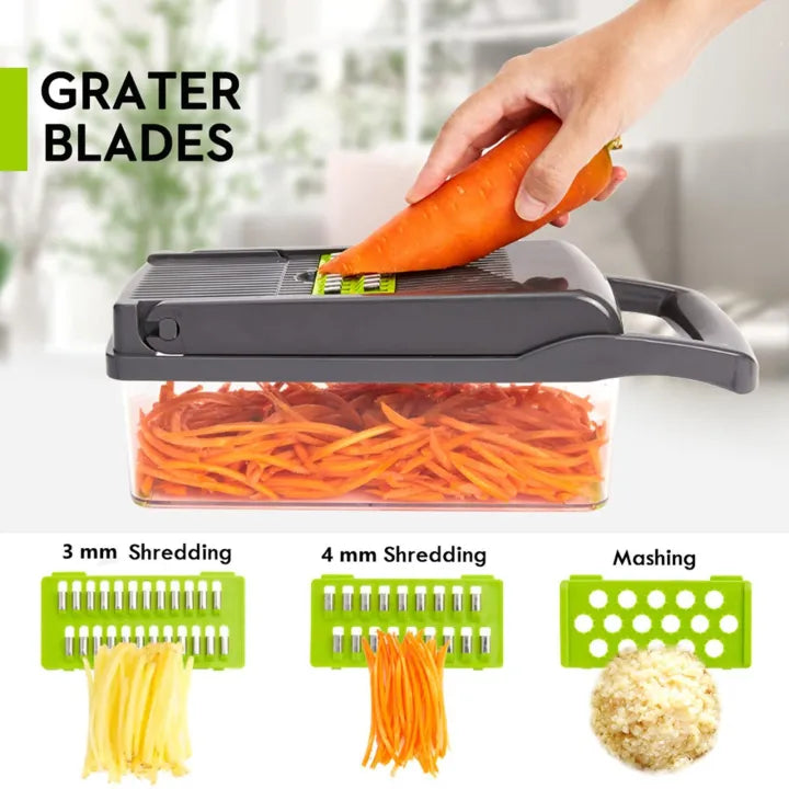 Multi-function Vegetable Cutter & Slicer with Storage Container | Kitchen Tool