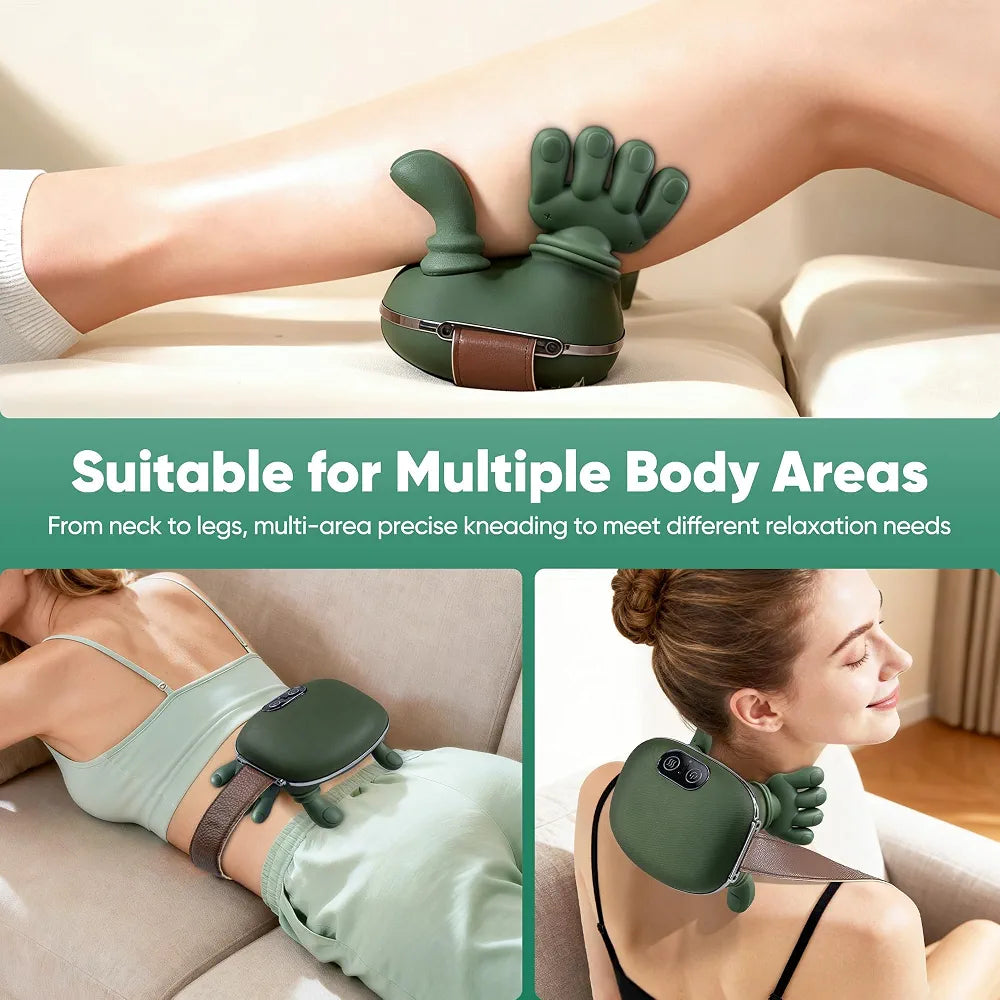Smart Finger Pressure Neck Massager | Heated Deep Kneading Massage