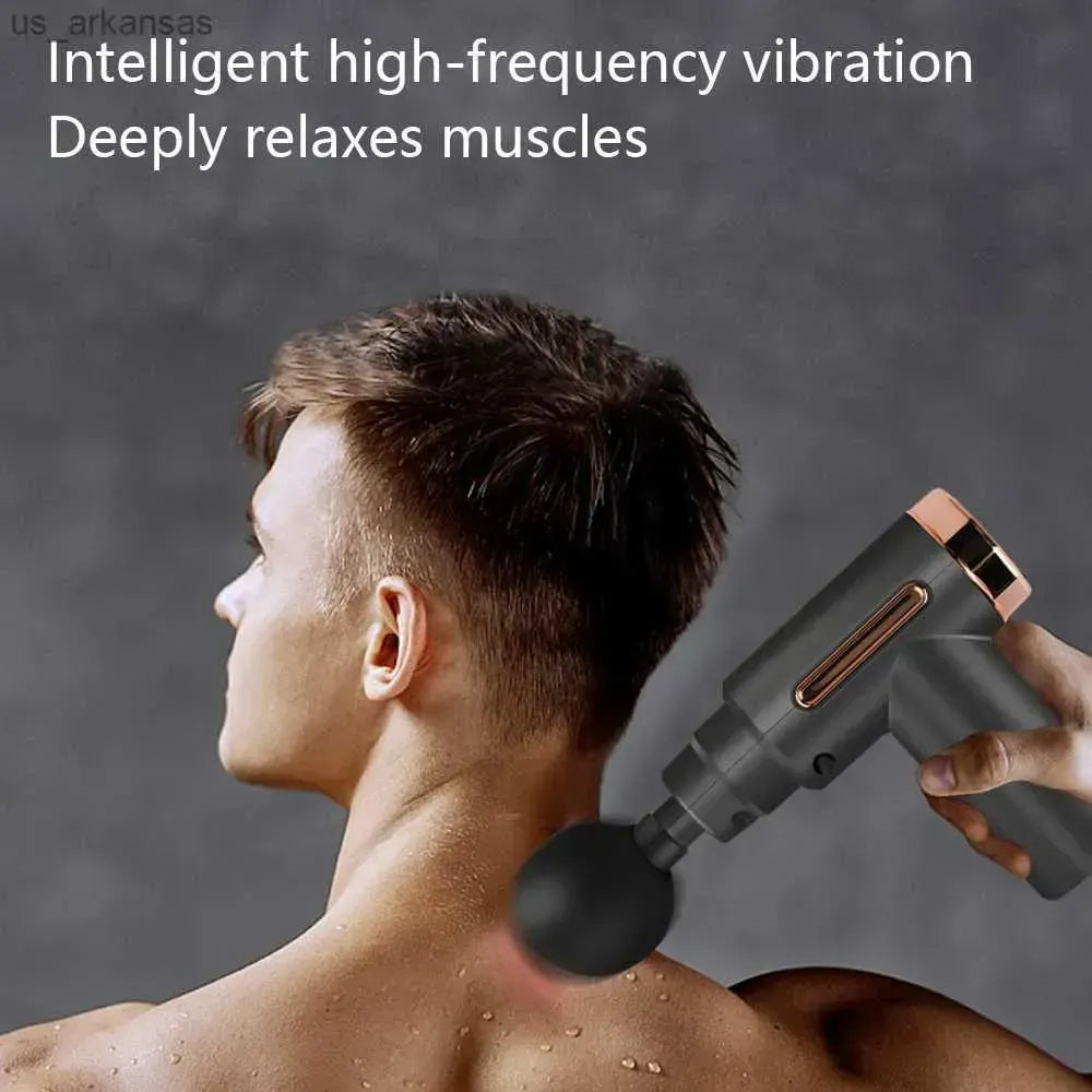 Smart Quiet Massage Gun with 4 Heads | Portable Muscle Massager