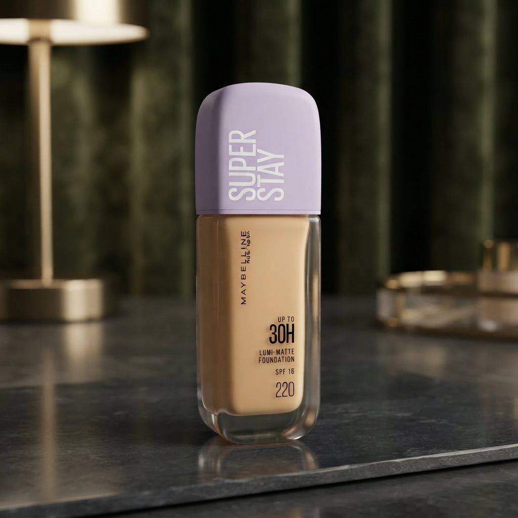Maybelline Superstay Lumi Matte Foundation 220 | Makeup Base