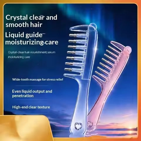 7-Teeth Scalp Massage Comb & Hair Oil Applicator | Rolling Ball Comb