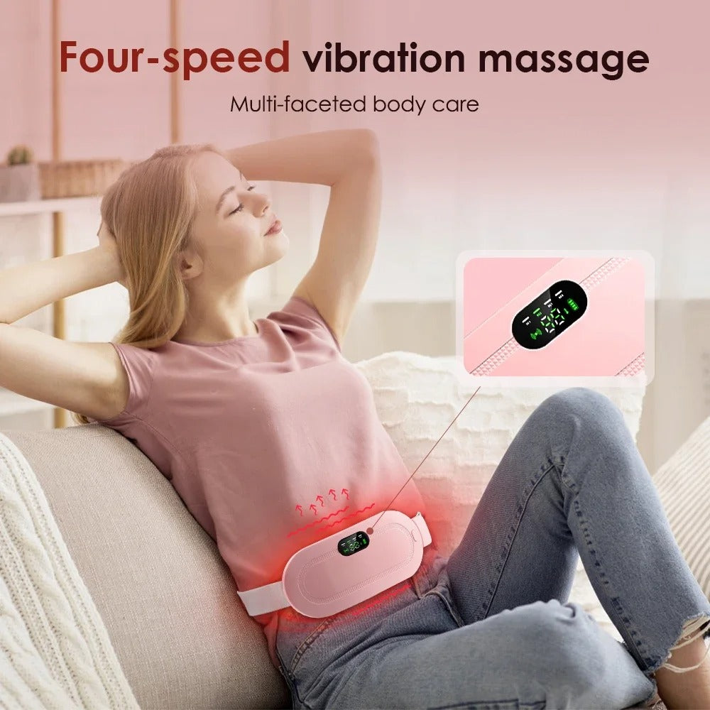 Electric Waist Heating Massage Belt | Vibrating Abdominal Comfort