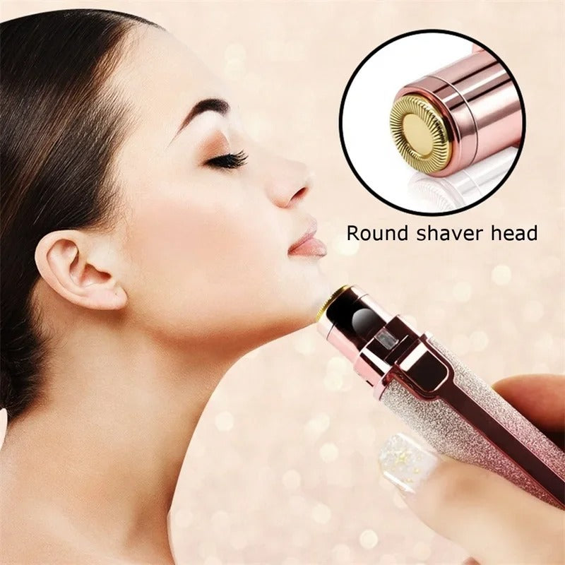 2-in-1 Electric Eyebrow Trimmer with LED Light | Nexora Deals