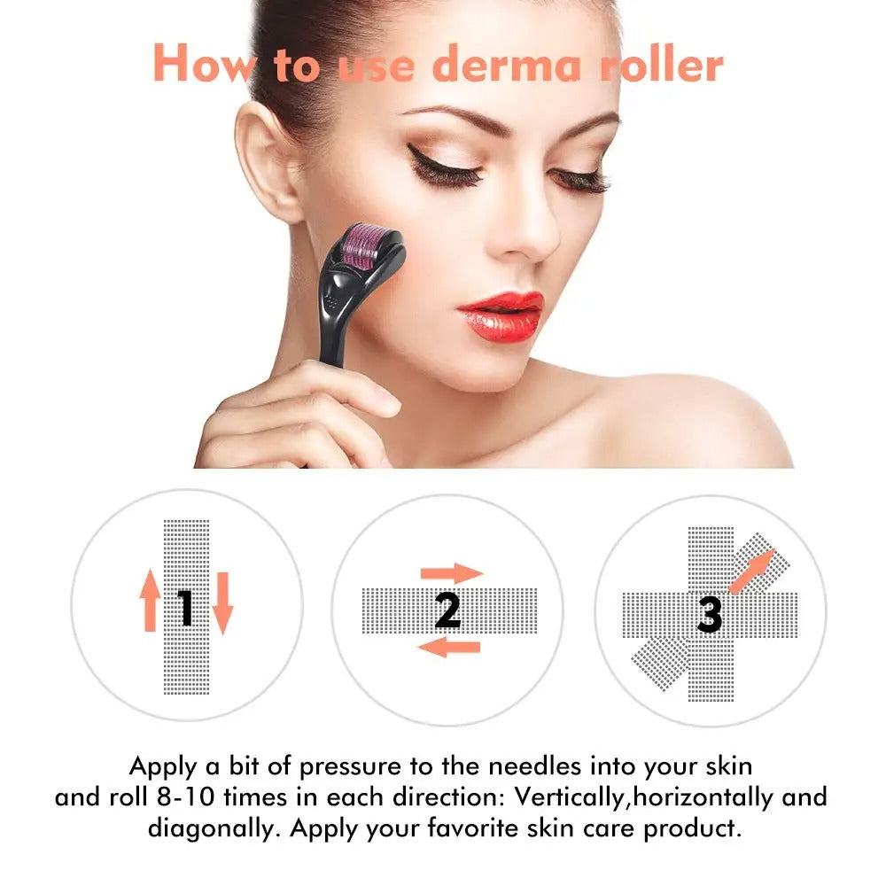 540 Needles Derma Roller for Skin, Beard & Hair Care | Nexora Deals