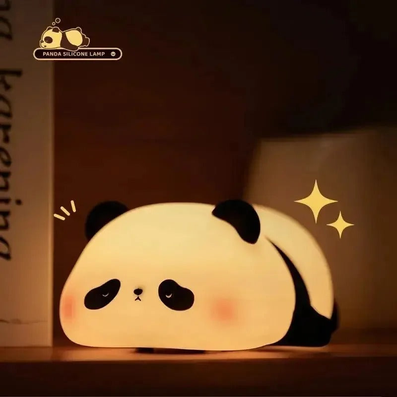 Cute Panda LED Night Light | USB Rechargeable Touch Lamp