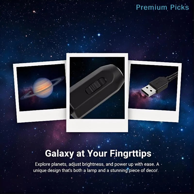 USB Moon Earth Projection Light | 6-Lens Starry Sky Projector