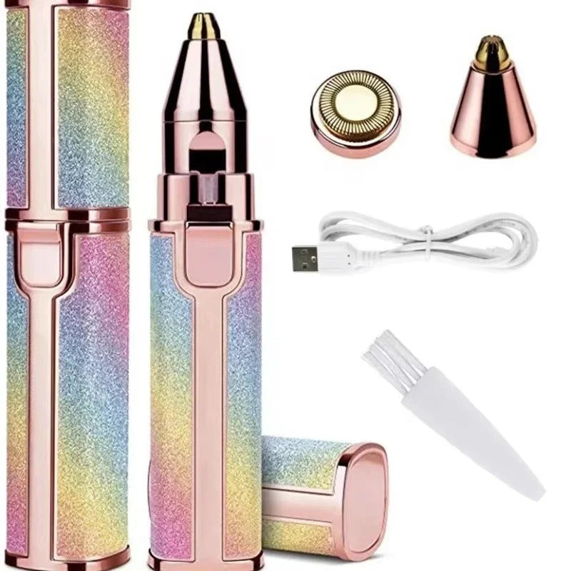 2-in-1 Electric Eyebrow Trimmer with LED Light | Nexora Deals