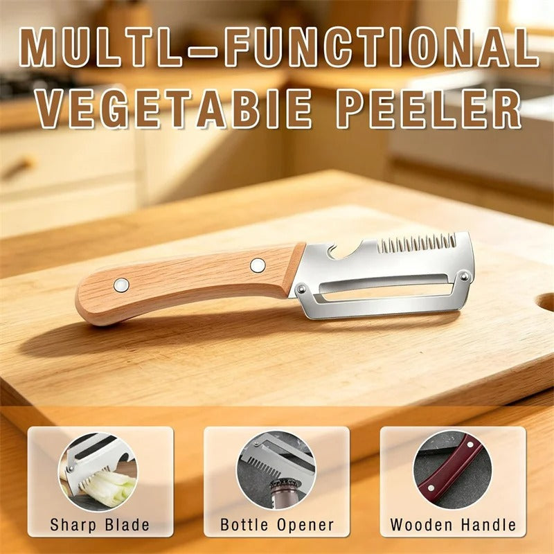 3-in-1 Vegetable Peeler with Grater & Bottle Opener | Kitchen Tool