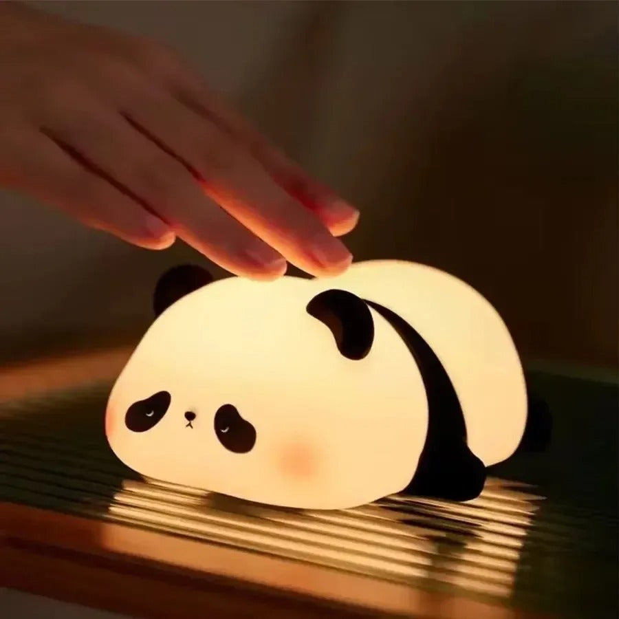 Cute Panda LED Night Light | USB Rechargeable Touch Lamp
