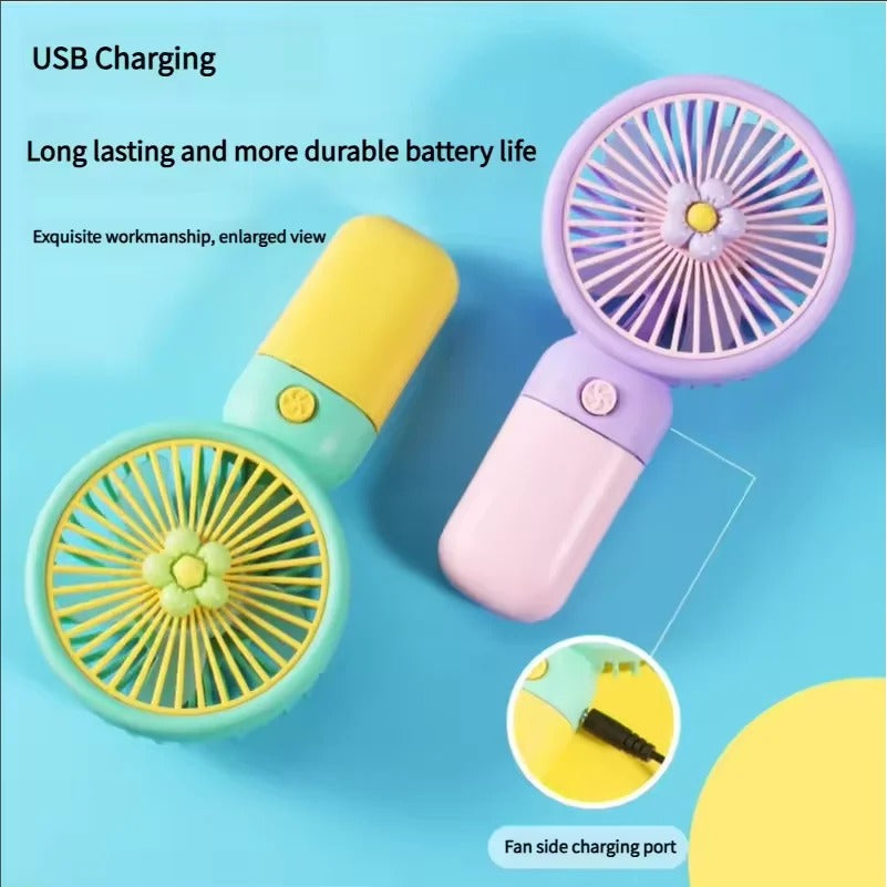 Mini Portable USB Fan| Cute Handheld & Desktop Cooling Fan