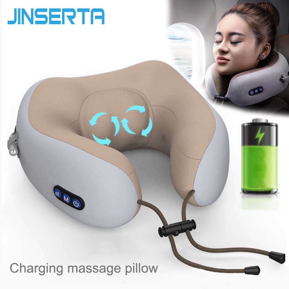 Jinserta Neck Cushion Massager | USB Charging Massage Pillow