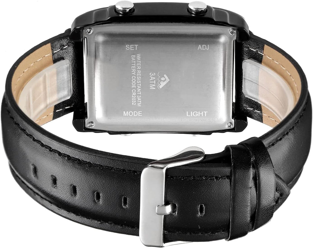 SKMEI 1868 Men's Digital Analog Watch | Black & Gold