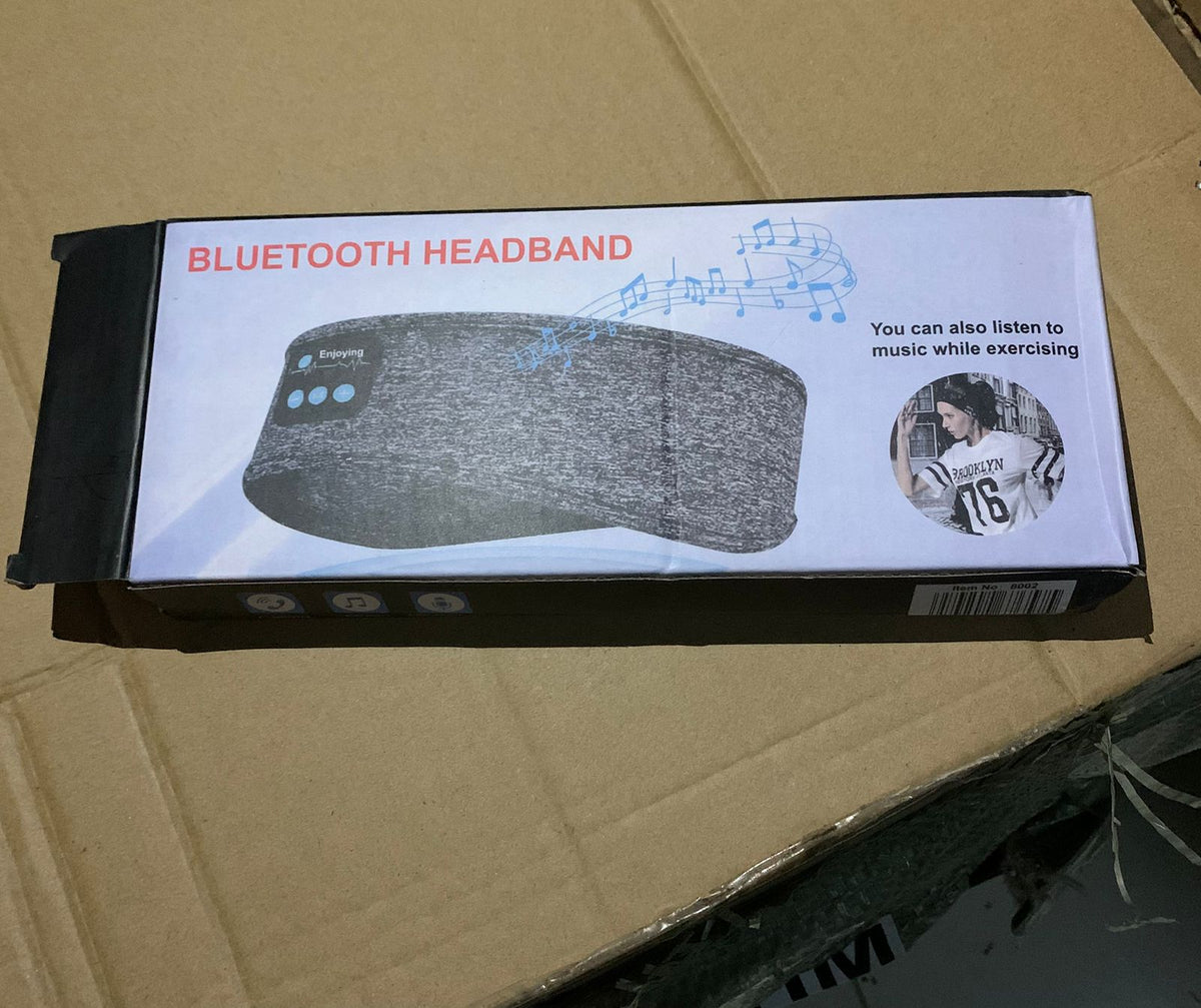 2-in-1 Bluetooth Headband with Eye Mask | Wireless Headphones