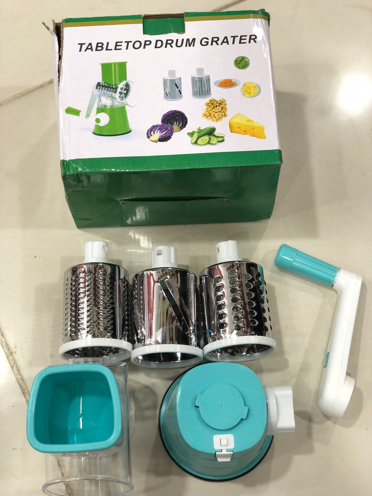 3-in-1 Vegetable Cutter & Slicer | Manual Cheese Grater & Food Chopper