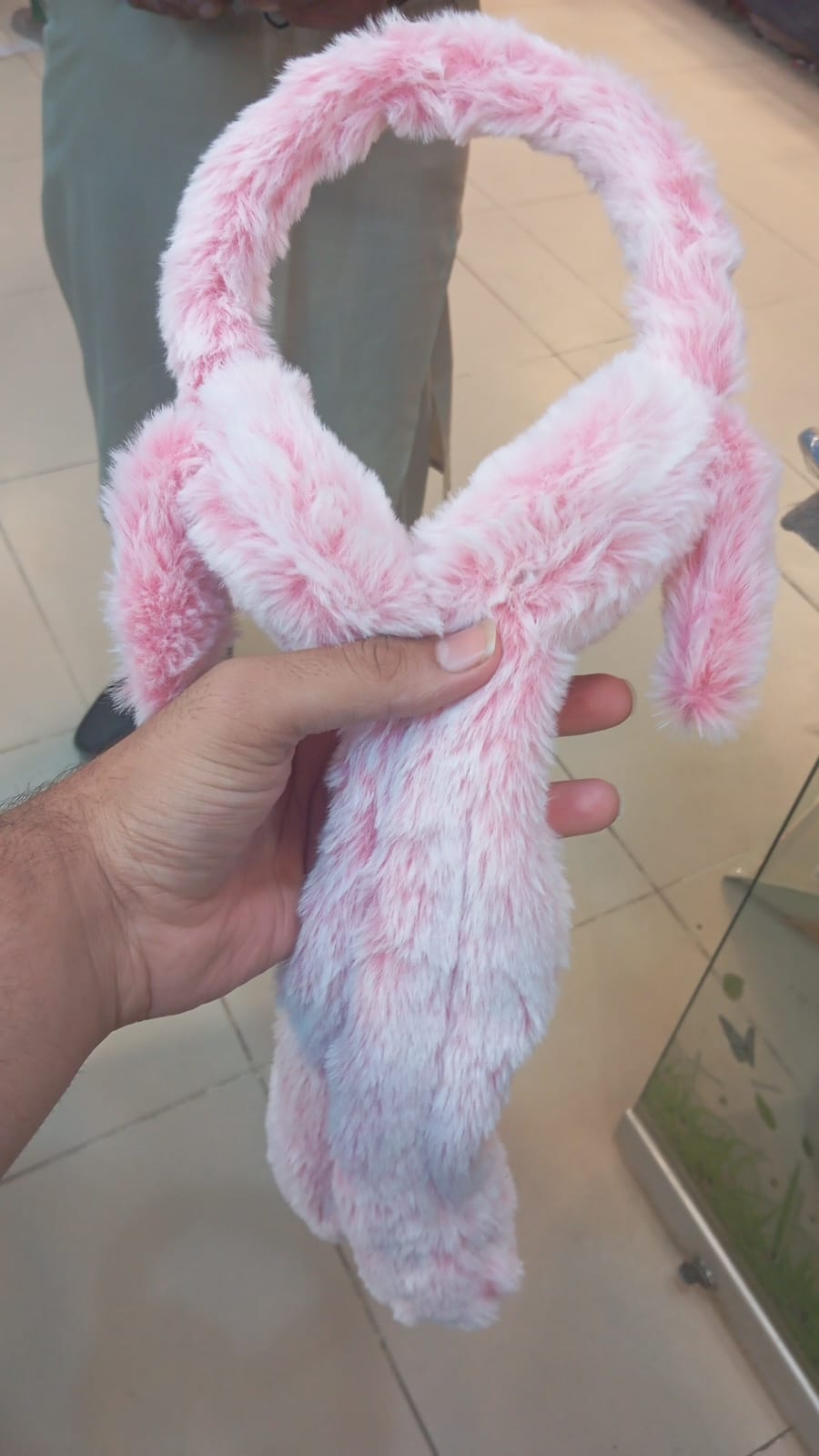 Soft Fluffy Rabbit Ears Headband | Moving Rabbit Ear Warmers
