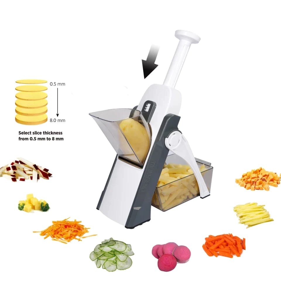 Mandoline Slicer &amp; Vegetable Cutter | Adjustable Manual Kitchen Grater