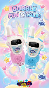 2 Pcs Kids Bubble Walkie Talkie | Fun Outdoor Bubble Maker Toy