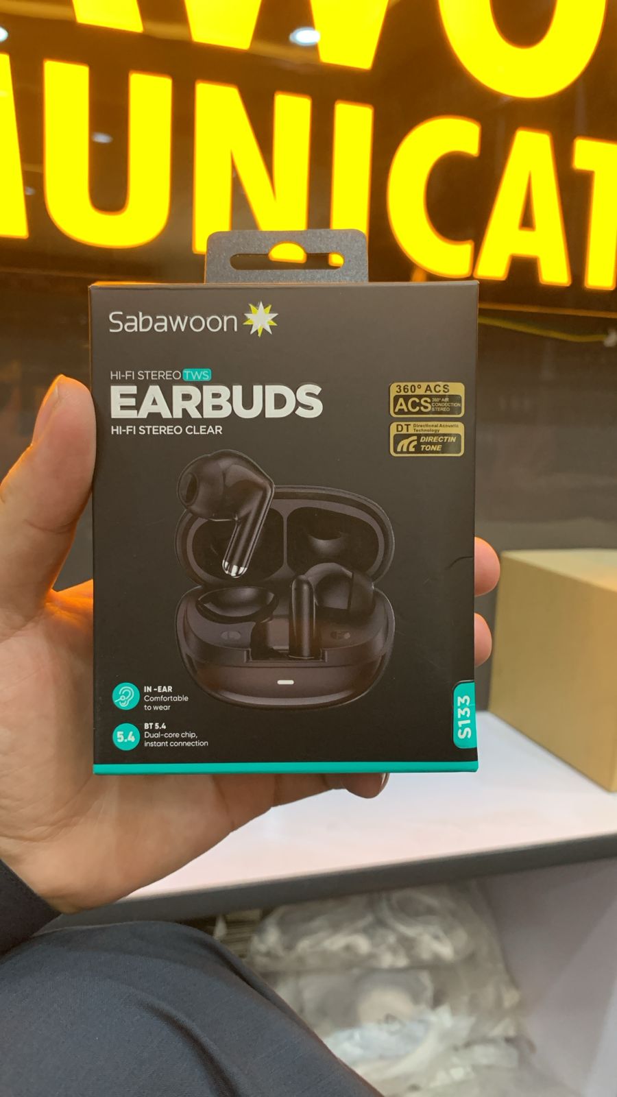 Sabawoon ST33 Wireless Earbuds | Bluetooth 5.4 Hi-Fi TWS