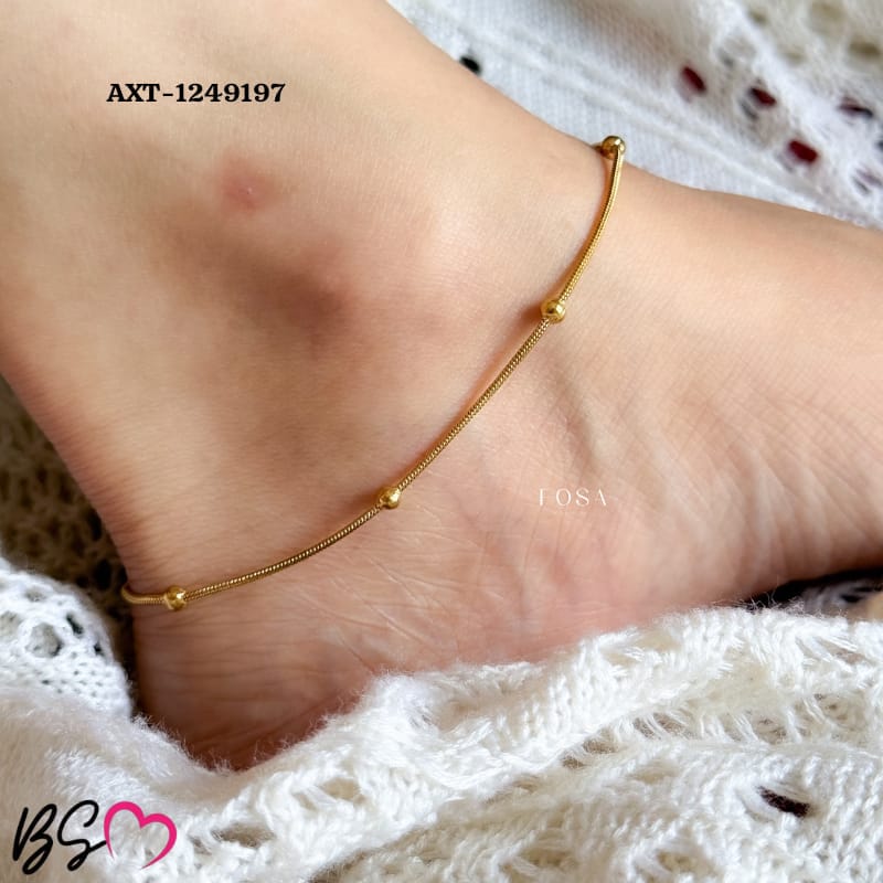 Golden Ball Anklet Bracelet for Women | Elegant Alloy Foot Chain