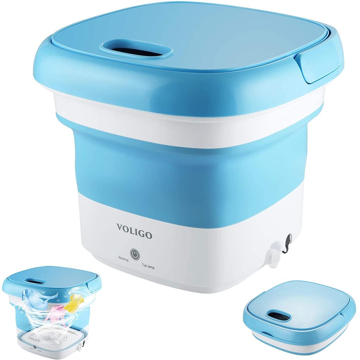 Portable Folding Washing Machine | Compact Semi Automatic Laundry