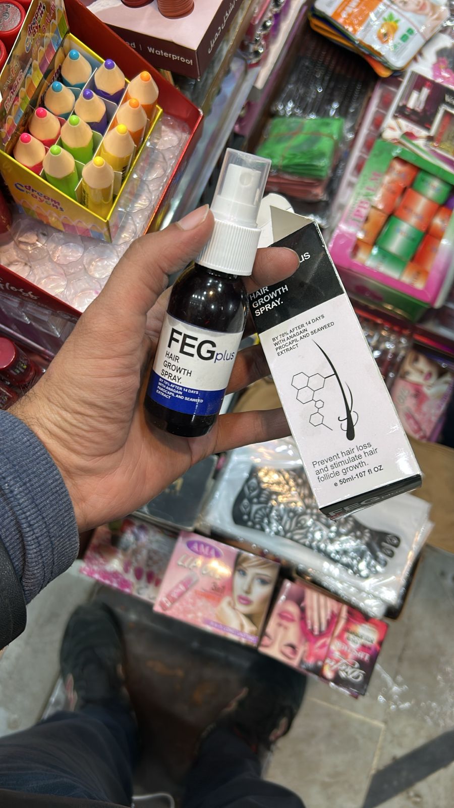 FEG Plus Hair Growth Spray 35ml | Hair Care Scalp Spray
