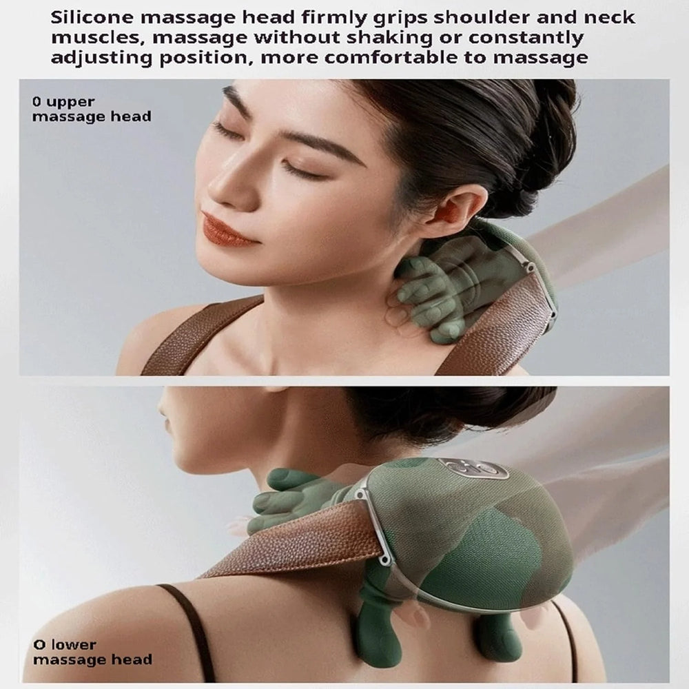 Smart Finger Pressure Neck Massager | Heated Deep Kneading Massage