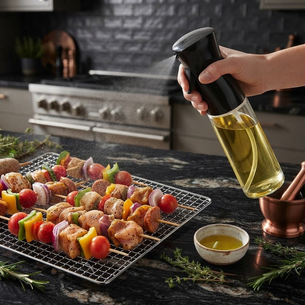 Spray Edible Oil Bottle 300ml | Kitchen Mister & Cooking Dispenser