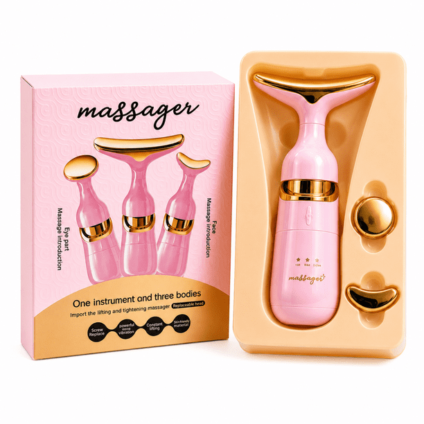 3-in-1 Facial Massager Machine | Face &amp; Neck Beauty Tool