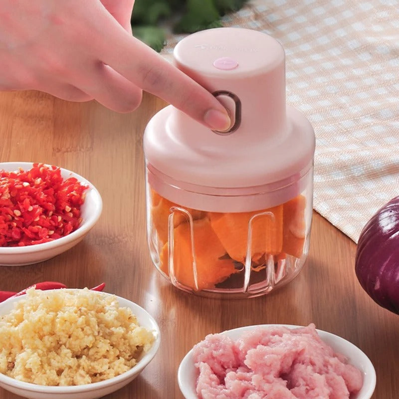 Electric Kitchen Chopper | Mini Garlic, Meat &amp; Vegetable Grinder