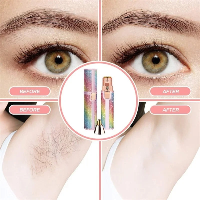 2-in-1 Electric Eyebrow Trimmer with LED Light | Nexora Deals