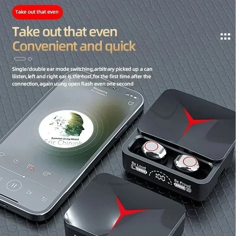 TWS Wireless Bluetooth Earbuds with Mic | Touch Control & Stereo Sound