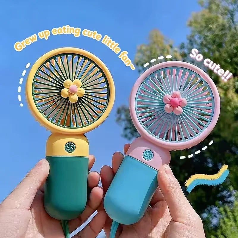 Mini Portable USB Fan| Cute Handheld & Desktop Cooling Fan