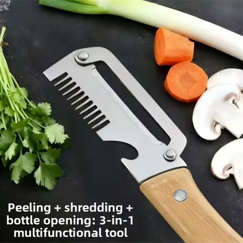 3-in-1 Vegetable Peeler with Grater &amp; Bottle Opener | Kitchen Tool