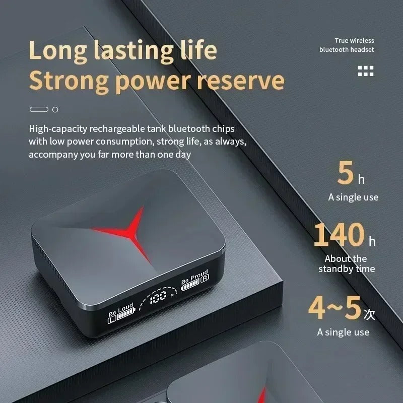 TWS Wireless Bluetooth Earbuds with Mic | Touch Control & Stereo Sound