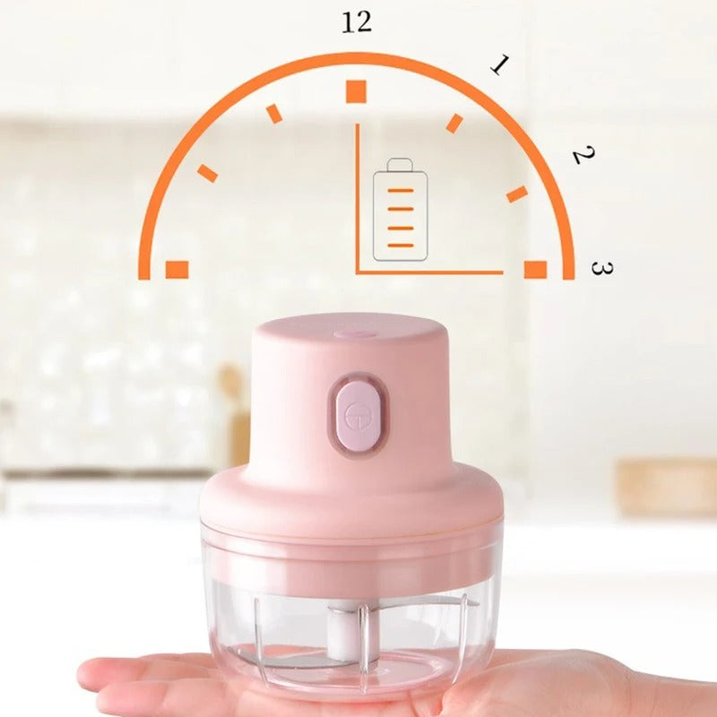Electric Kitchen Chopper | Mini Garlic, Meat &amp; Vegetable Grinder